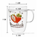Single Wall Glass Cup With Printing
